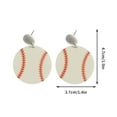 thumbnail image 3 of Guodhu Fashion Sport Ball Acrylic Earrings for Women, Football, Basketball, Soccer and Baseball Earrings Jewelry Gifts for Ball Fans Sport Lover Friendship, 3 of 3