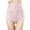 Pink, variant on PMVFHDE Women High Rise Cotton Underwear Rose Jacquard Lace Trim Belly Control Rear Lift Briefs Comfortable Breathable Panties Cotton Underwear For Women