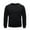 Black, variant on Generic Mens Polar Fleece Pullover Fashion Crew Neck Sweatshirt Trendy Solid Color Sweater Outdoor Thermal Winter Sports Tops