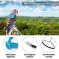 thumbnail image 2 of ShenMo Parrot Carrier (Light Blue M), Adjustable Flight Training Rope for Parrots Parrot Carrier, Nylon Bird Training Rope Set, 2 of 5