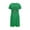 Green, variant on Tnhcen Women's Plus Size Halloween Sleepdress Ghost Print Short Nightgown Milk Silk Double-Sided Fleece 3XL-5XL Comfortable Holiday Sleepwear