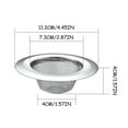 thumbnail image 7 of CELNNCOE 12 Pack Kitchen Sink Drain Strainer,Kitchen Sink Strainer Stainless Steel, Sink Strainers with Large Wide Rim 2.87" Diameter for Bathroom Sink, Utility, Slop, Laundry, RV and Lavatory, 7 of 7