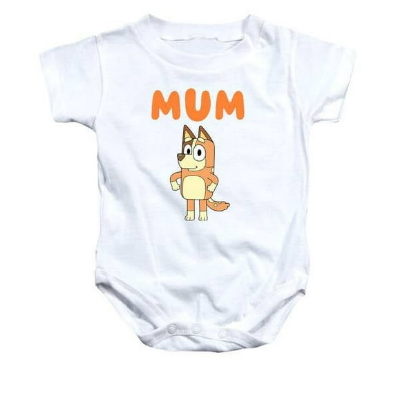 Bluey Mum Baby Onesie Kids Birthday Tee, Trending Bluey Tee, Bluey Friends Shirt Cute Baby Onesie, BABY BODYSUIT LAT 4424