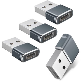 BEYEE USB C A USB (2 Paquetes) El Convertidor De Cargador Femenino A Masculino Tipo C Es Compatible Con El IPhone 15-12 Pro MAX Plus, IWatch Airpods