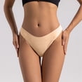 thumbnail image 2 of Lunuaoe Women's Low Waist Cheeky Panties, Skin-Friendly Cotton Crotch Underwear, Breathable Solid Color Briefs, 2 of 8