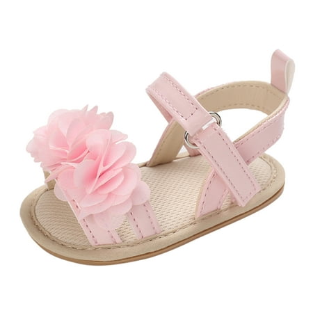 

XINSHIDE Shoes Infant Girls Sandals Summer Shoes Outdoor First Walkers Walk Shoes Toddler Girls Shoes For Summer With Flower Bowknot Casual Baby Shoes