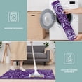 thumbnail image 6 of Purple Paisley Pattern Kitchen Rugs Sets Of 3,Kitchen Runner Rugs Non Skid Washable,Decorative Kitchen Floor Mats for Kitchen,Sink,Laundry,17"x30"+ 17"x47" + 17"x59", 6 of 6