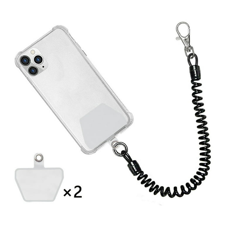 Cell Phone Lanyard Tether with Patch, Universal Smartphone Wrist Strap,  Including 1Pcs Phone Chain Cord and 2 Pcs Phone Tether TabsC