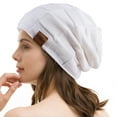 thumbnail image 2 of REDESS Beanie Hat for Men and Women Winter Warm Hats Knit Slouchy Thick Skull Cap-White, 2 of 5