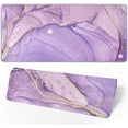 thumbnail image 3 of Light Purple Gold Marble Mouse Pad 35.4 X 15.7 Inch XXL Abstract Art Print Full Desk Mousepad Extended Large Non-Slip Rubber Base Big Keyboard Mat with Stitched Edges for Gaming Office, 3 of 6