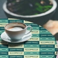 thumbnail image 2 of Ambesonne Indie Fitted Round Tablecloth, Vintage Eyeglasses Cool, 36"- 40" Diameter, Petrol Blue Turquoise, 2 of 5