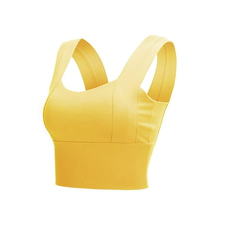 

Micaloco Shockproof running high strength sports bra Yellow XL
