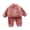 Pink, variant on GYRATEDREAM Girls Boys Fuzzy Pants Set Fleece Sweatsuit Fluffy Zip Sweatshirt Pants Sets 2 Piece Outfits 1-7 Years
