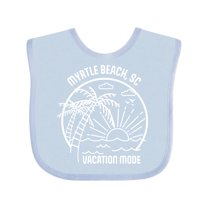 Inktastic Summer Vacation Mode Myrtle Beach South Carolina Boys or Girls Baby Bib