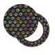 thumbnail image 2 of Balery Colorful Paw Fundas de asiento para taburete de bar redondo de tela de terciopelo ajustables que protegen de arañazos y manchas para sillas de 14 a 17 pulgadas.-13 inch, 2 of 7