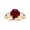 Yellow Gold, variant on Designer Twisting Eternity Channel Set Four Prong Diamond Engagement Ring with a 0.75 Carat Ruby Heirloom Quality Center Platinum Size: 5