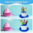 thumbnail image 3 of Gorro de cumpleaños con gafas de cumpleaños, gorro de feliz cumpleaños de felpa con velas multicolores, sombreros de fiesta, accesorios para fotos de cumpleaños Sincero  Hogar, 3 of 5
