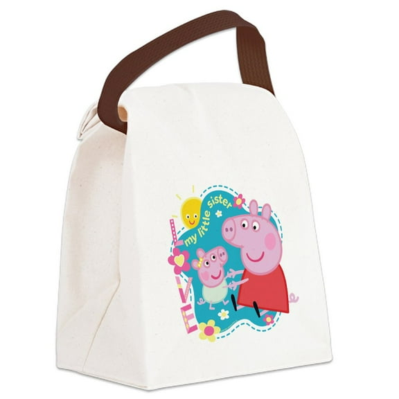 CafePress - Peppa Pig: My Little Sister - Canvas Lunch Bag with Strap Handle