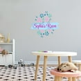 thumbnail image 3 of Personalized Pattern Wall Decals for Kids Room - Flowers Grarden Florist Flowers With Easy Installation Instructions Custom Name Sticker - Size: 20 In x 20 In, 3 of 5