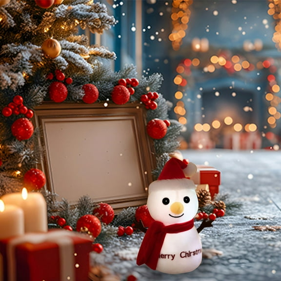 Christmas Plush Glowing Snowman Doll,Christmas Light Up Snowman Doll,Winter Plush Toys Dolls,Children Christmas Gifts,for Family Children Friends,Christmas Clearance