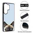 thumbnail image 2 of WIRESTER Shockproof Soft Rubber Cover Case for Samsung Galaxy S26 Ultra 6.9" 2026, Animal Siamese Kitten Cat On Pale Aqua Background, 2 of 5
