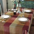 thumbnail image 2 of Rectangle Tablecloth Checkered Style Polyester Table Cloth Spillproof Heavy Weight Table Cover for Kitchen Dinning Tabletop (Rectangle/Oblong, 52" x 70" (4-6 Seats), Red), 2 of 5