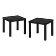 thumbnail image 1 of Pemberly Row Table d'Appoint Carrée Contemporaine, Ensemble de 2, Noir, 1 of 5
