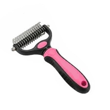 Mxhcet Double Side Professional Pet Deshedding Brush and Knot Remover for Dog Cats Grooming