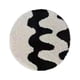 thumbnail image 2 of Cojín para silla de 15,75" x 15,75", antideslizante, lavable, decorativo, para viajes blanco negro redondo, 2 of 9