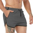 thumbnail image 2 of IROINNID Men's Casual Fitness Elastic Quick-Drying Sports Shorts, 2 of 7