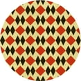 thumbnail image 1 of Ahgly Company Machine Washable Indoor Round Transitional Saffron Red Area Rugs, 6' Round, 1 of 7