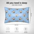 thumbnail image 6 of Bingfone Cute French Bulldog Print Satin Pillowcase for Hair - Standard Size with Zipper Silky & Soft Pillow Covers,20x30 inches, 6 of 8