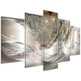 thumbnail image 2 of Home Art Decor Set Of 5 Abstract Flower Wall Art Canvas Wall Decorative Painting Without Frame For Living Room Decor Brown, 2 of 6
