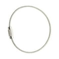thumbnail image 4 of 50Pcs Wire Key Ring Stainless Steel DIY Keychain Loop Durable Luggage Hanging Loops Tag Rope Signboard Bag Car Collection 2.0*30cm/0.79*11.8in, 4 of 7