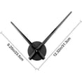 thumbnail image 2 of Manecillas de reloj 3D para un diseño de reloj personalizable, kit de movimiento de reloj de fácil montaje con material de metal duradero para decoración del hogar, 2 of 4