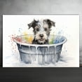 thumbnail image 2 of Pumi Dog Canvas Bathroom Décor - Unique Bath Wall Decor - Modern Canvas Bathroom Wall Art - Room Decor - Bathroom Decorations - Restroom Sign - Wall decor living room, 2 of 4
