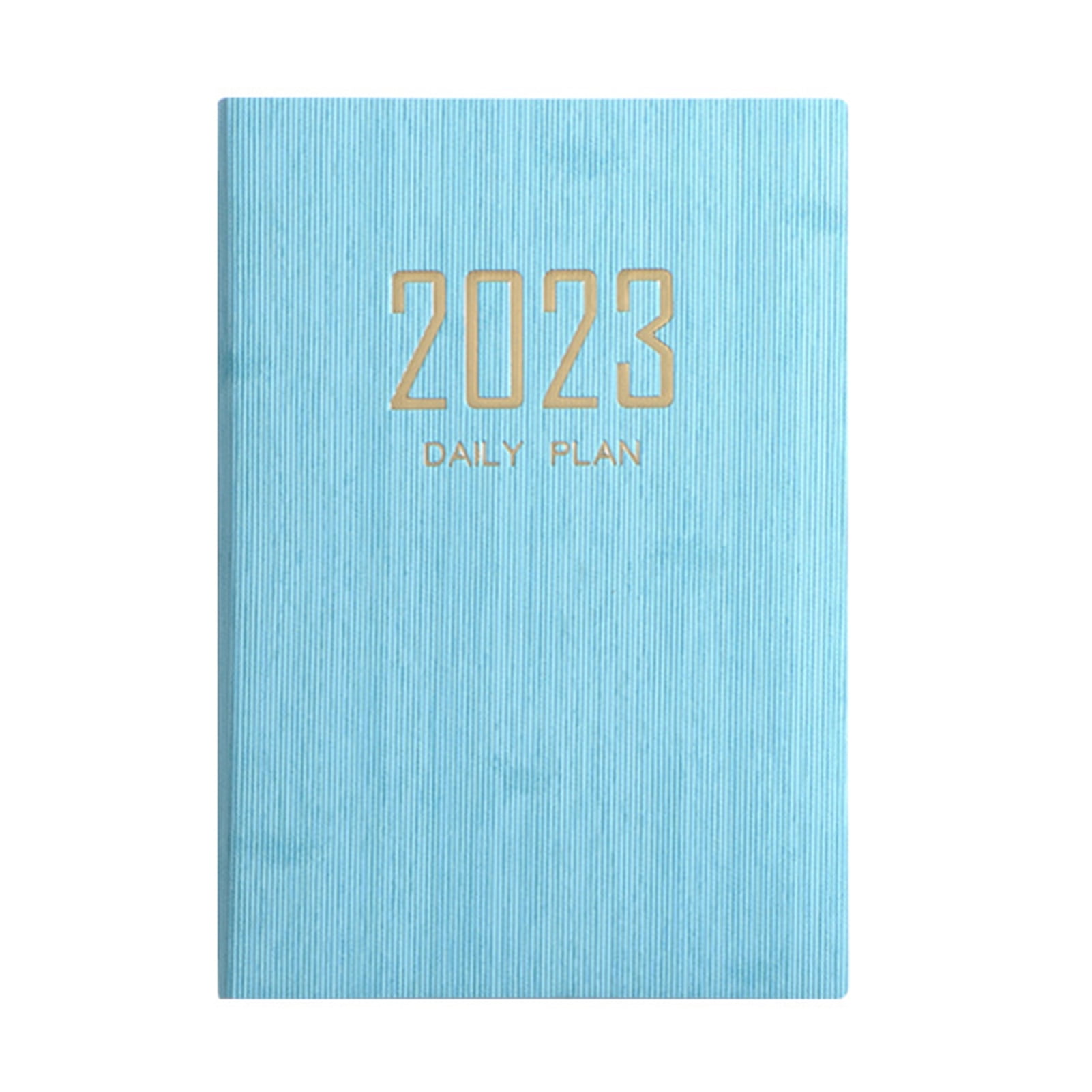 ActFu Daily Thickened Smooth Writing Faux Leather Cover Agenda 2023 A5 Planner Book for Student - Walmart.com