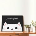 thumbnail image 4 of Daiia Cat Meow Print Canvas Decorative Picture – 30x40in Artistic Wall Art, Ready-to-Hang Canvas Print for Living Room（Horizontal）, 4 of 6