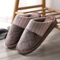 thumbnail image 6 of Penkiiy Warm Slippers for Women Slippers for Women, A Pair Of Lazy Slippers Curly Cozy Flat Slide Slippers Comfy Soft Non-Slip House Shoes Indoor And Outdoor, Warm Gift Brown Slippers, 6 of 6