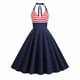 thumbnail image 2 of Puntoco Vestidos Mujer Verano Mujer Verano Día De La Independencia Bandera Americana Raya Estampado Retro Sin Mangas Vestido De Tirantes, 2 of 9