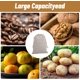thumbnail image 4 of 6 Piezas Bolsas de Pan de Lino Con Forro de Plástico, Reutilizables Con Cordón Para Almacenamiento de Productos Horneados y Alimentos Secos, 4 of 4