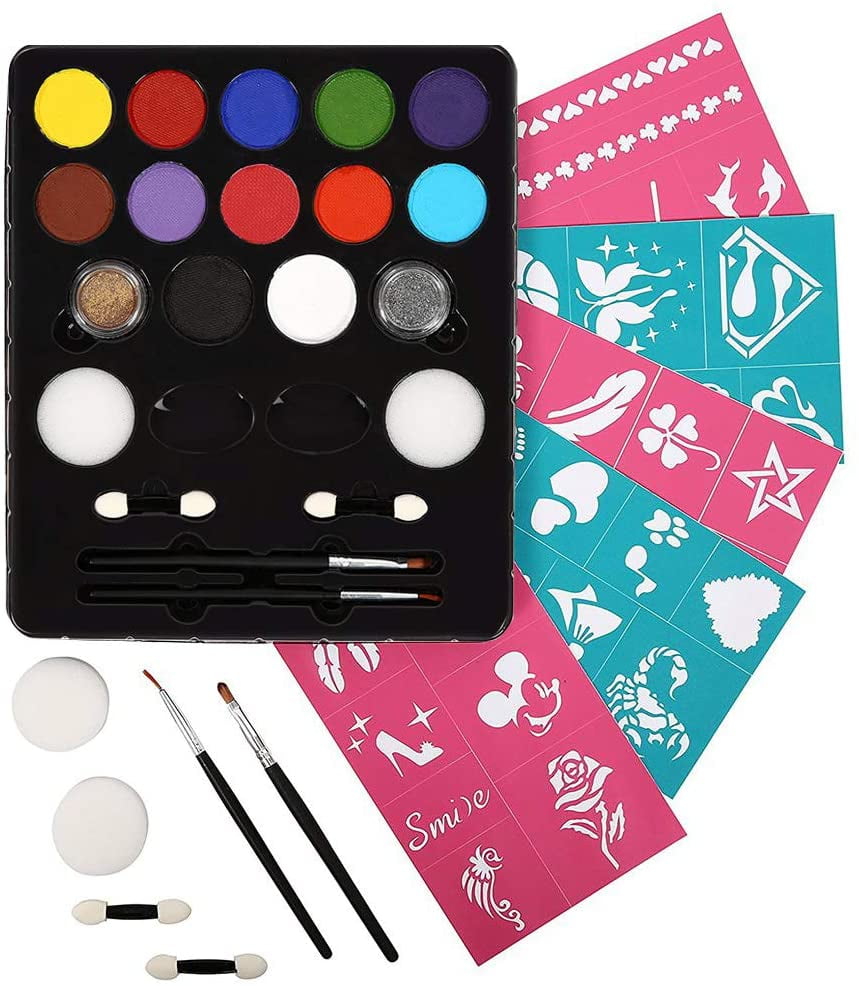 Maydear Face Painting Kit for Kids with 12 Colors Safe and Nontoxic