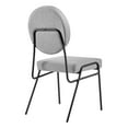 thumbnail image 4 of Modway Craft 18.5" Upholstered Fabric Dining Side Chair in Light Gray (Set of 2), 4 of 10