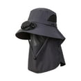 thumbnail image 3 of BELOVING Outdoor Hat with Fan Breathable with Face Neck Cover Flap Sun Protection Hat Dark Gray, 3 of 9