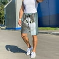 thumbnail image 6 of Gaeub Funny Cat Print Men's Short Pajama Pants, Sleep Shorts, Household Pants, Casual Pants with Pockets-3X-Large, 6 of 6
