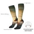 thumbnail image 6 of Fotbe Castle Red Green Sky Dragon print Women's Men's Novelty Crew Socks Cotton Socks Knee High Socks for Walking,Running,Nurses,Pregnancy, 6 of 8