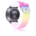 thumbnail image 3 of Justice Child Female Tween Smart Watch in Perforated Silicone Strap Rainbow (JSE4206WMC), 3 of 4