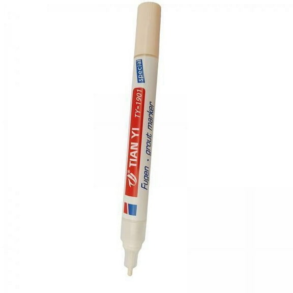 CUTICATE 2xTile Marker Pen Grout Markers Stain Remover for Floor Kitchen Tile Beige