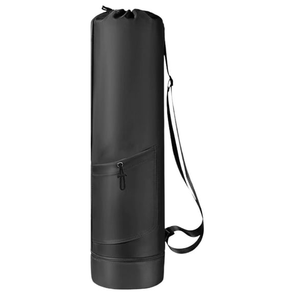Yoga Mat Bag with Adjustable Shoulder Strap, Portable Yoga Mat Carrier with Pocket, Water Resistant Fitness Bag for Gym Workout and Travel
