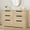Natrual, variant on Juiluna 6 Drawer Dresser for Bedroom, Natural Modern 6 Chest of Drawers with Embedded Handles Design, Wooden Dresser Organizer for Living Room, Nursery, Hallway